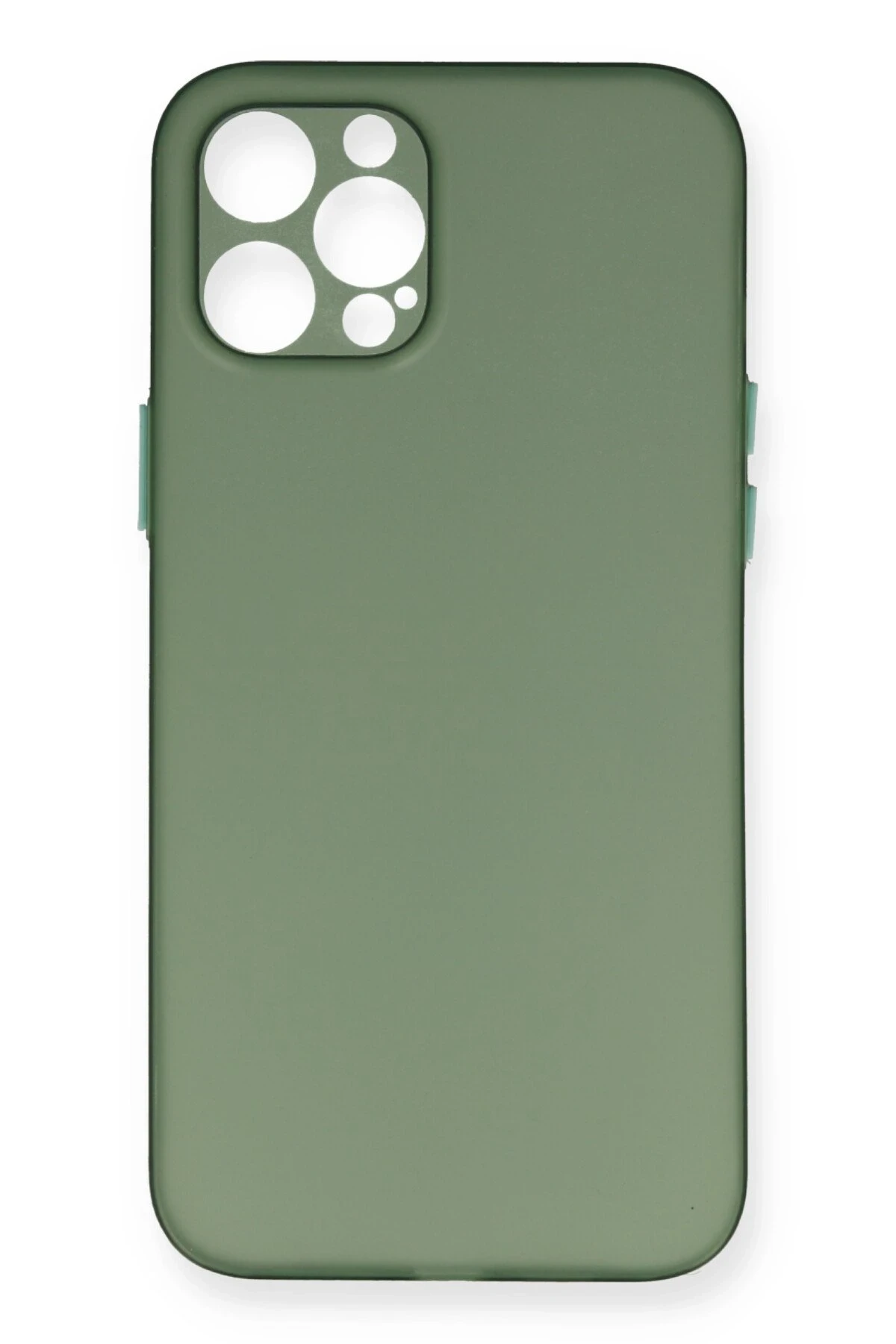 Newface iPhone 12 Pro Max Kılıf PP Ultra İnce Kapak - Yeşil