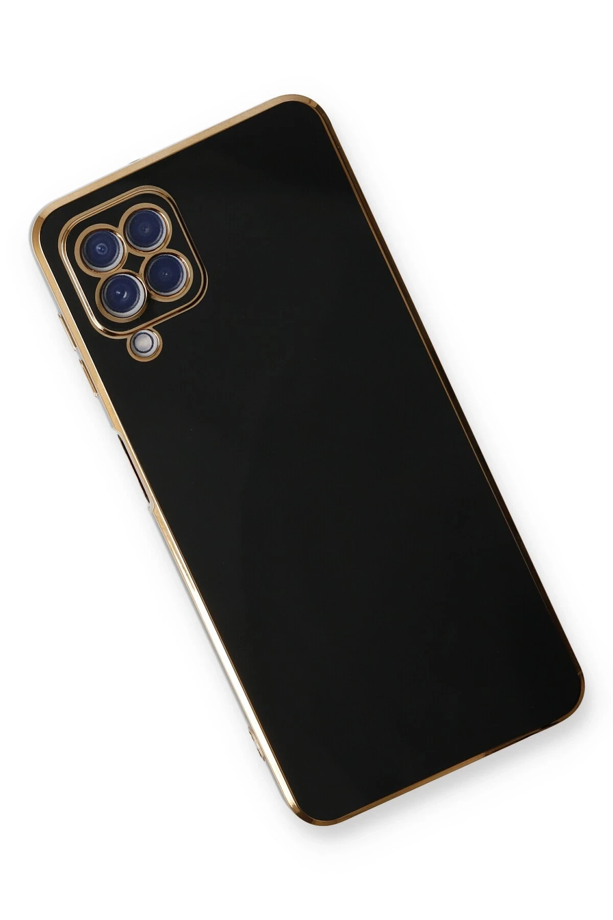 Newface Samsung Galaxy A22 Kılıf Volet Silikon - Siyah