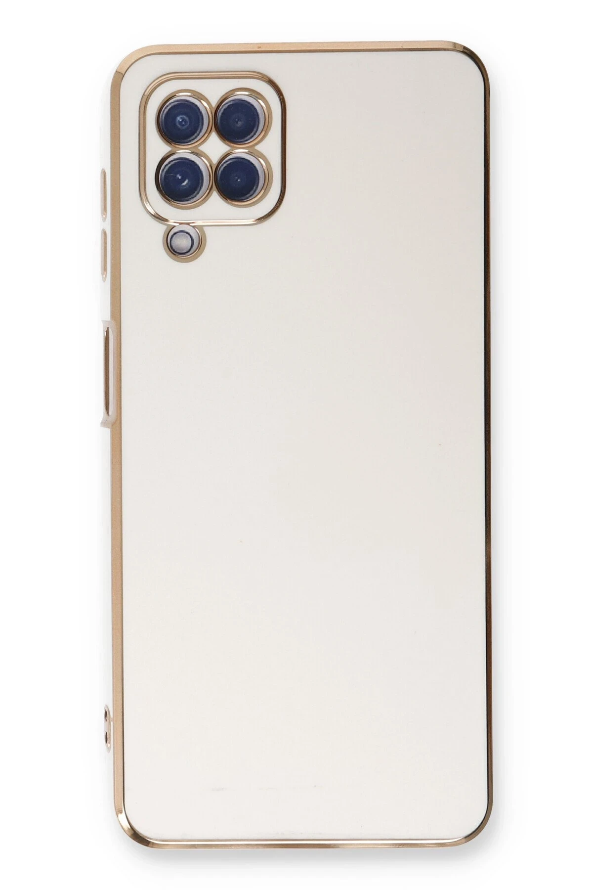 Newface Samsung Galaxy A22 Kılıf Volet Silikon - Beyaz