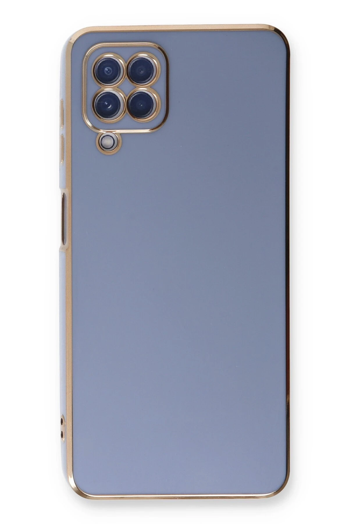 Newface Samsung Galaxy A22 Kılıf Volet Silikon - Mavi