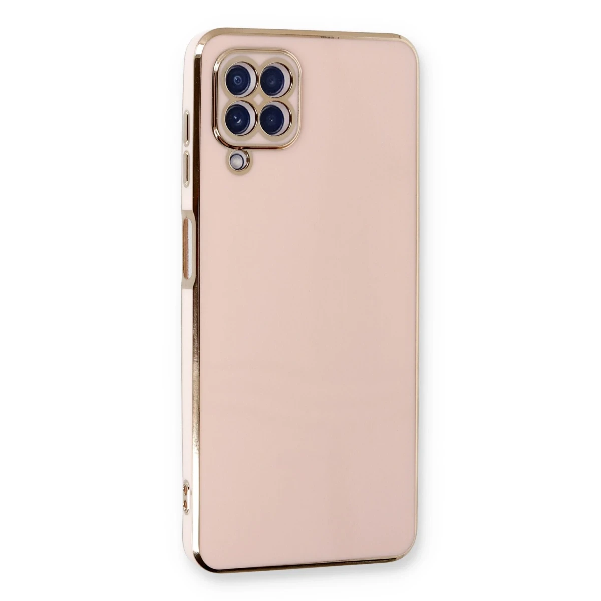 Newface Samsung Galaxy A22 Kılıf Volet Silikon - Pembe