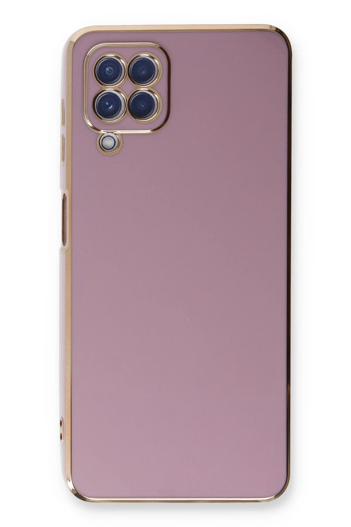 Newface Samsung Galaxy A22 Kılıf Volet Silikon - Mor
