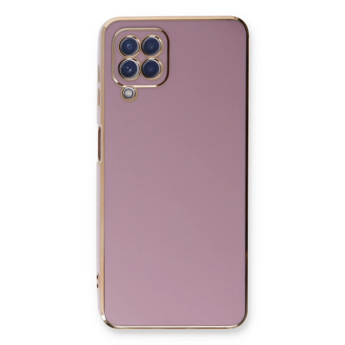 Newface Samsung Galaxy A22 Kılıf Volet Silikon - Mor