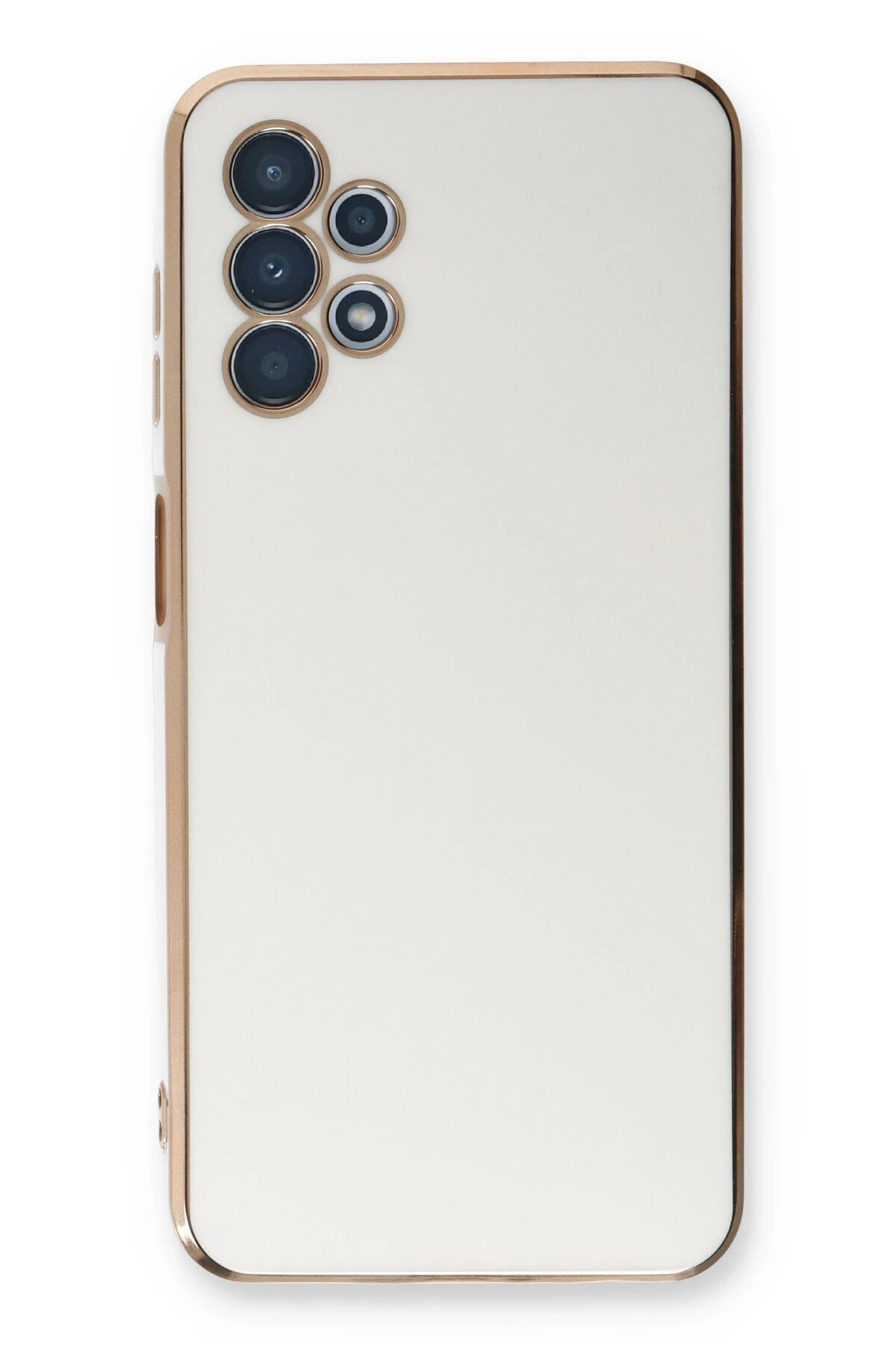 Newface Samsung Galaxy A13 4G Kılıf Volet Silikon - Beyaz