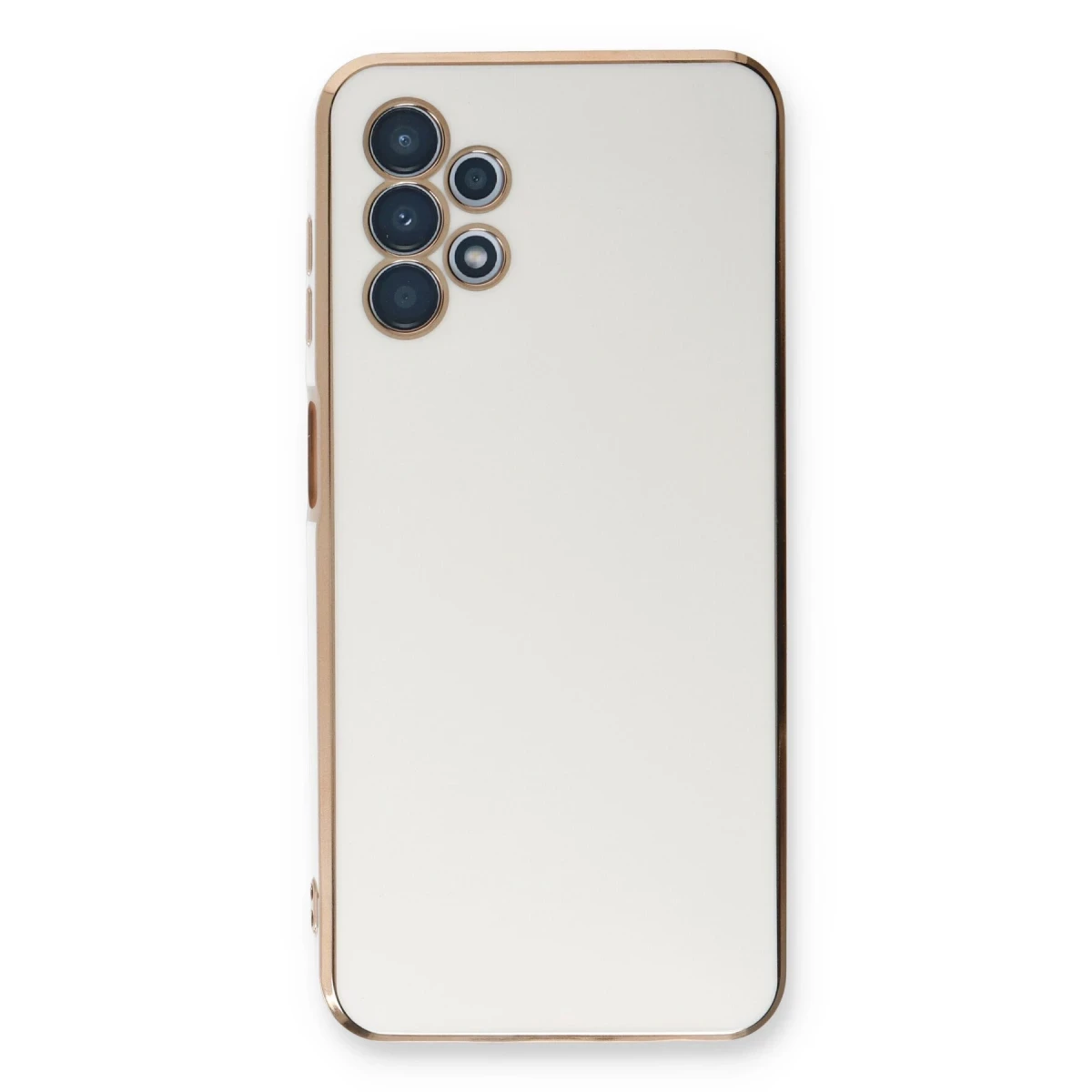 Newface Samsung Galaxy A13 4G Kılıf Volet Silikon - Beyaz