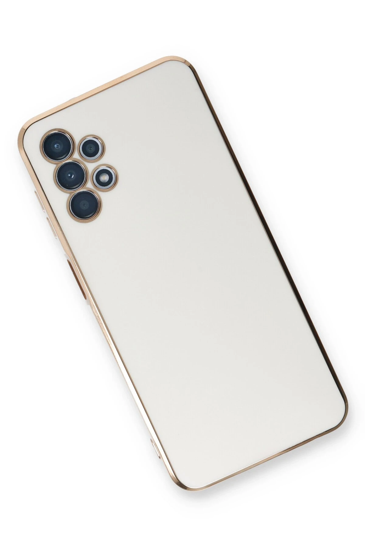 Newface Samsung Galaxy A13 4G Kılıf Volet Silikon - Beyaz