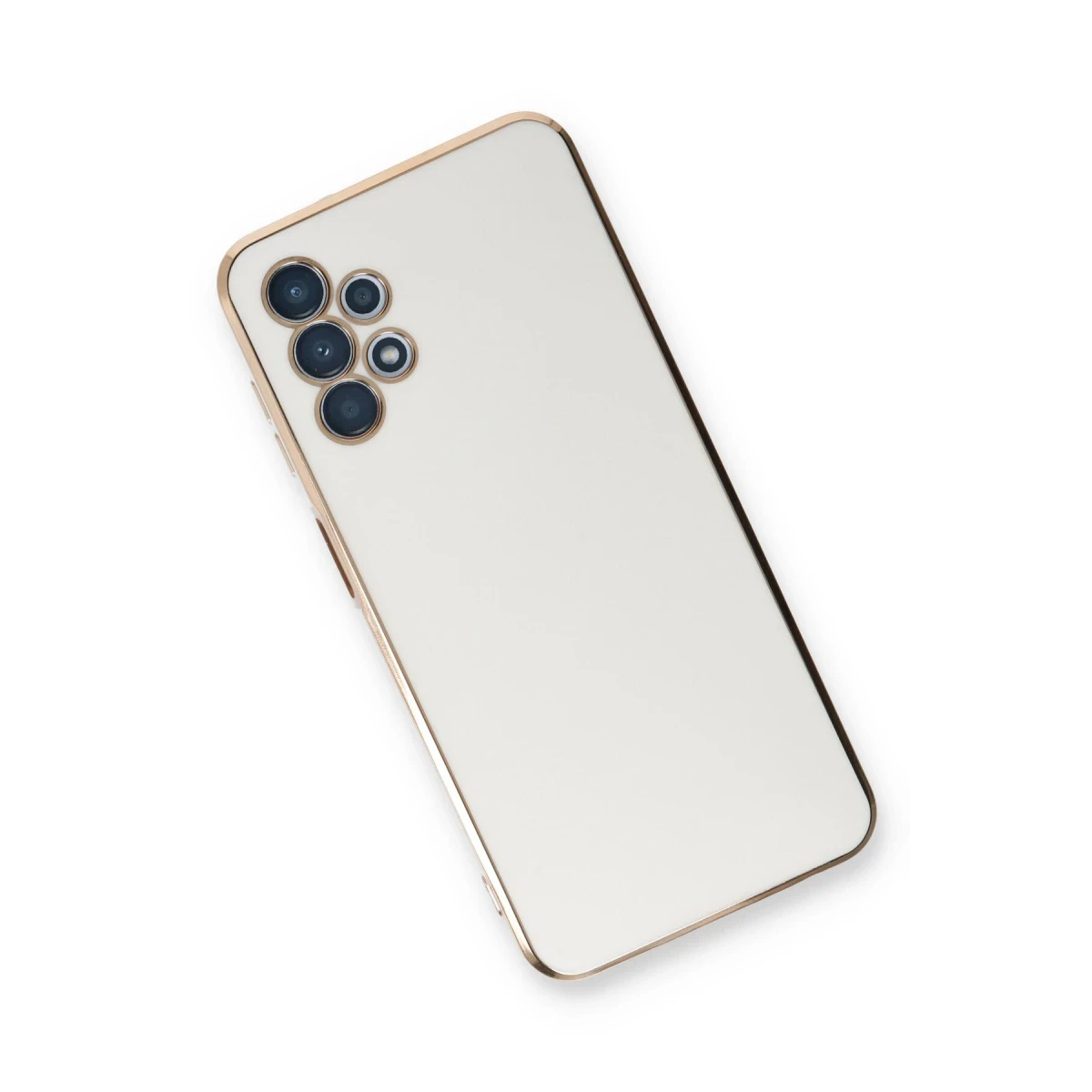 Newface Samsung Galaxy A13 4G Kılıf Volet Silikon - Beyaz