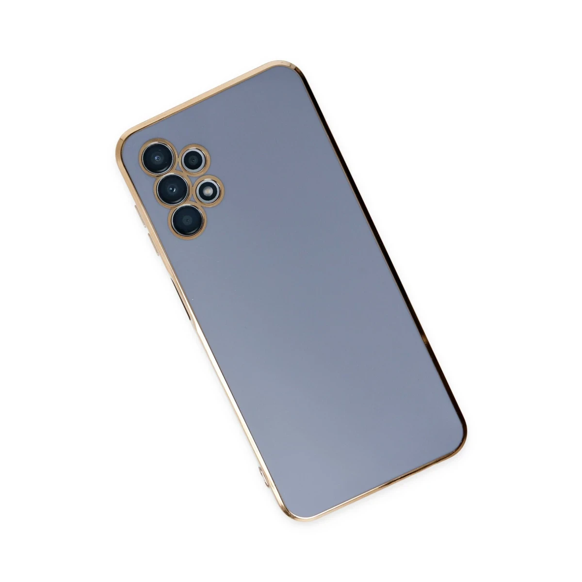 Newface Samsung Galaxy A13 4G Kılıf Volet Silikon - Mavi