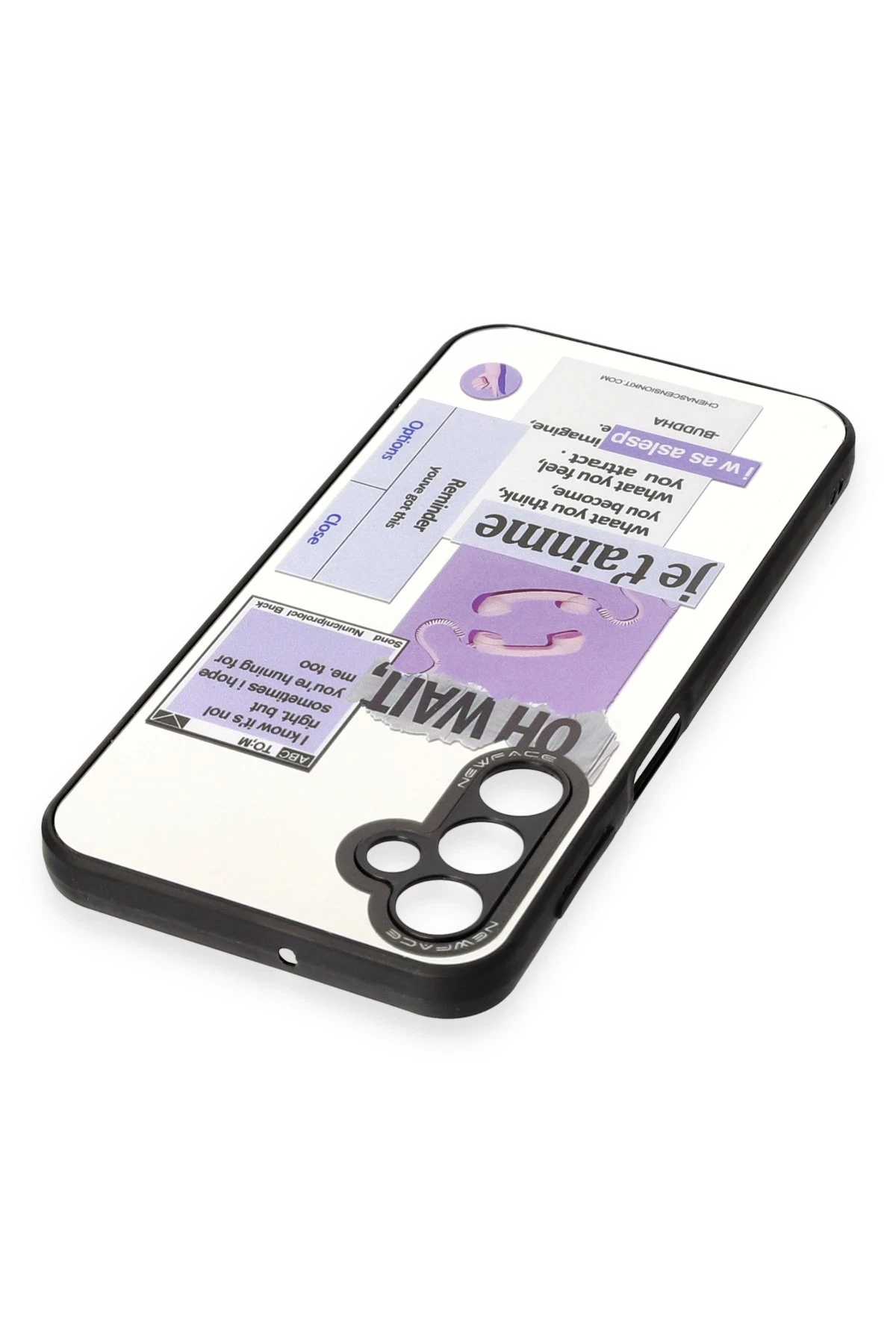 Newface Samsung Galaxy A04S Kılıf Mirror Desenli Kapak - Mirror - 4