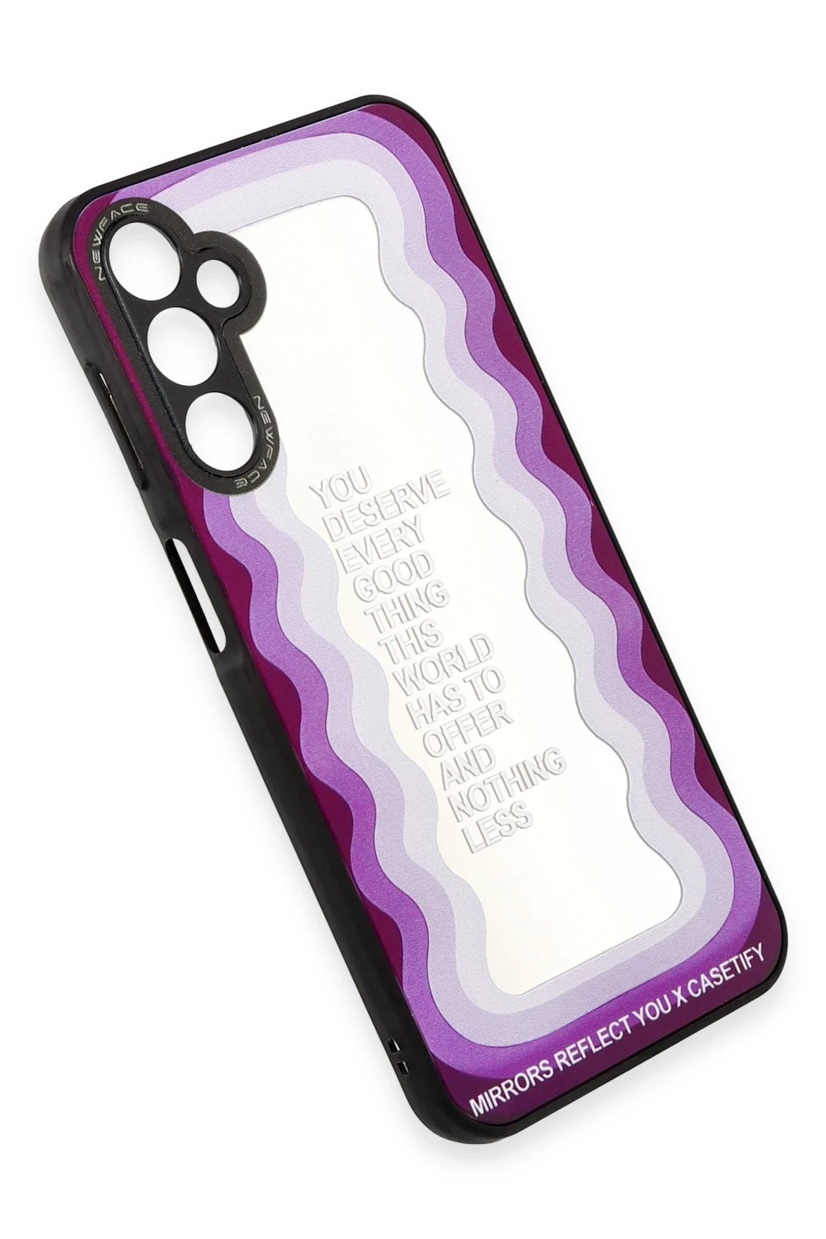 Newface Samsung Galaxy A04S Kılıf Mirror Desenli Kapak - Mirror - 5