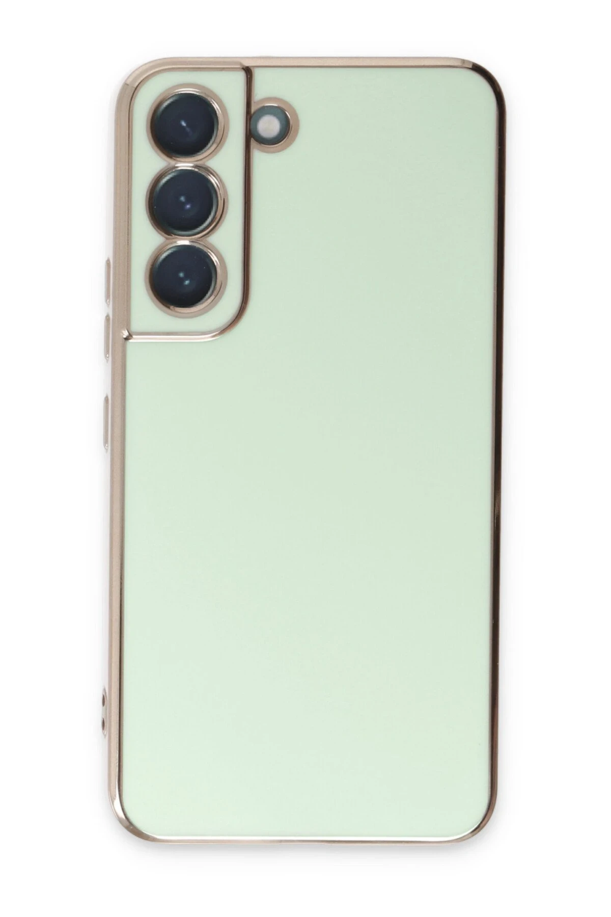 Newface Samsung Galaxy S22 Plus Kılıf Volet Silikon - Açık Yeşil