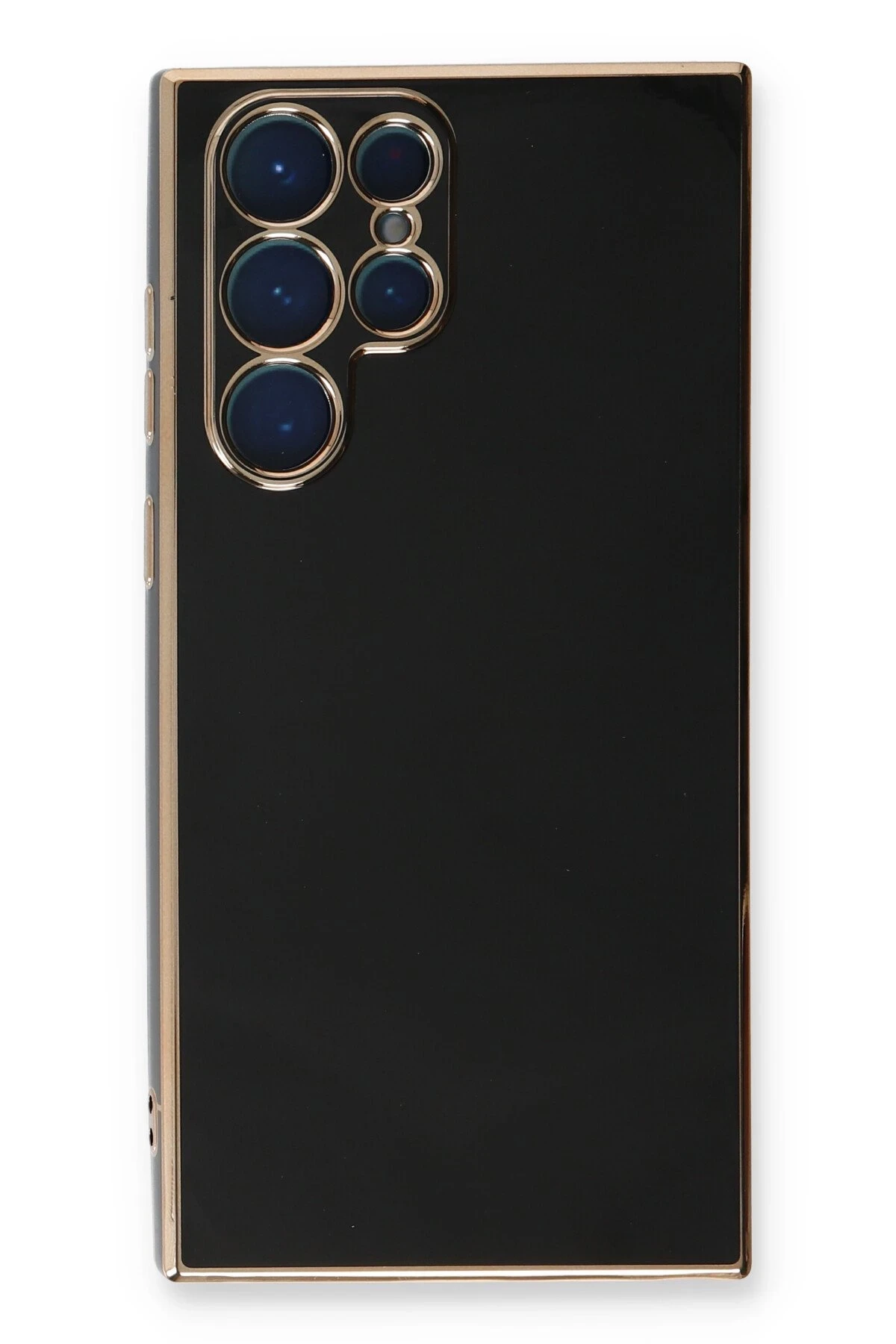 Newface Samsung Galaxy S22 Ultra Kılıf Volet Silikon - Siyah