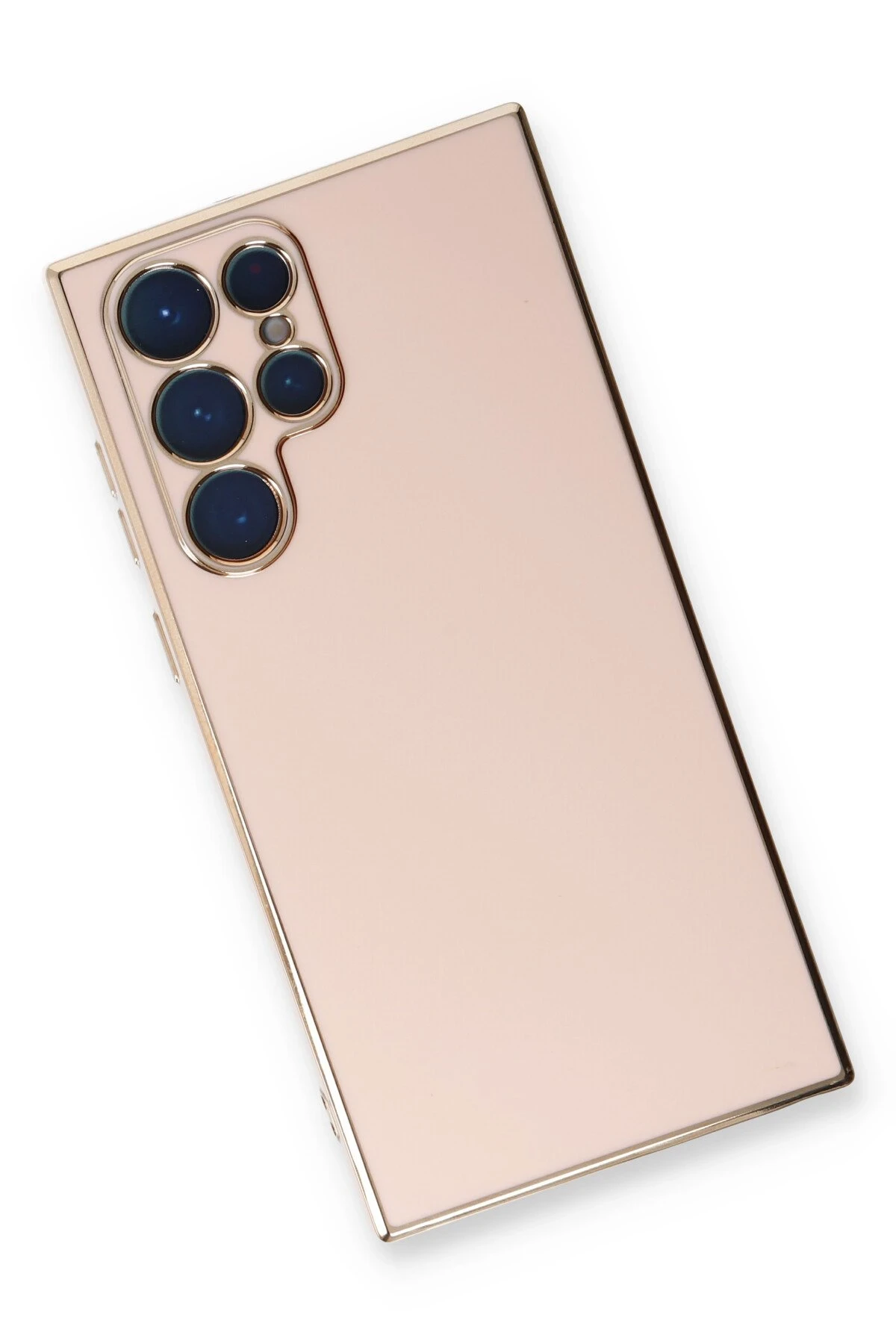 Newface Samsung Galaxy S22 Ultra Kılıf Volet Silikon - Pembe