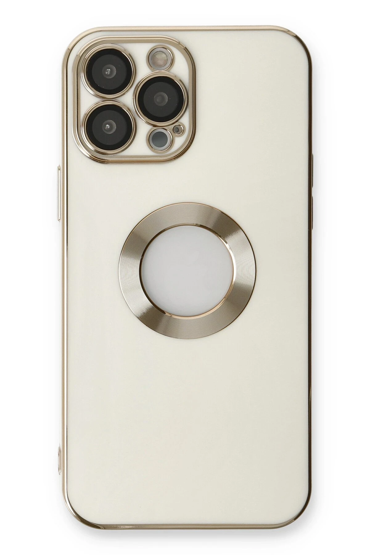 Newface iPhone 13 Pro Max Kılıf Store Silikon - Beyaz