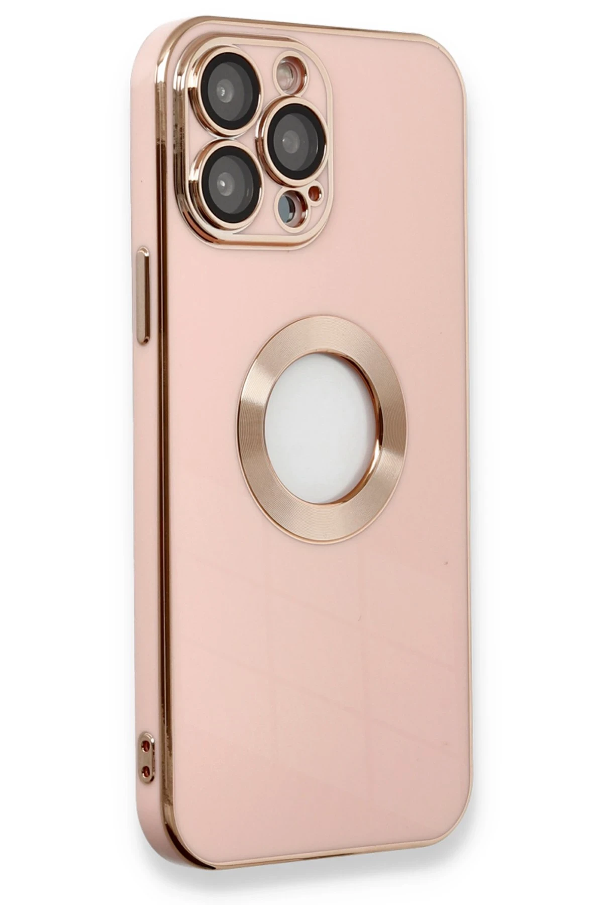 Newface iPhone 13 Pro Max Kılıf Store Silikon - Pembe