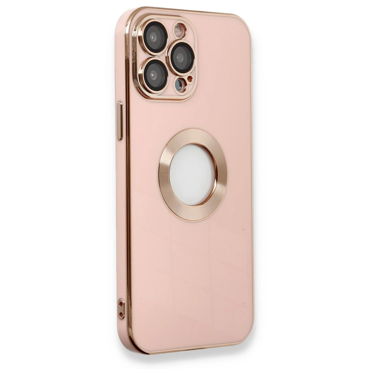 Newface Apple iPhone 13 Pro Max Kılıf Store Silikon - Pembe