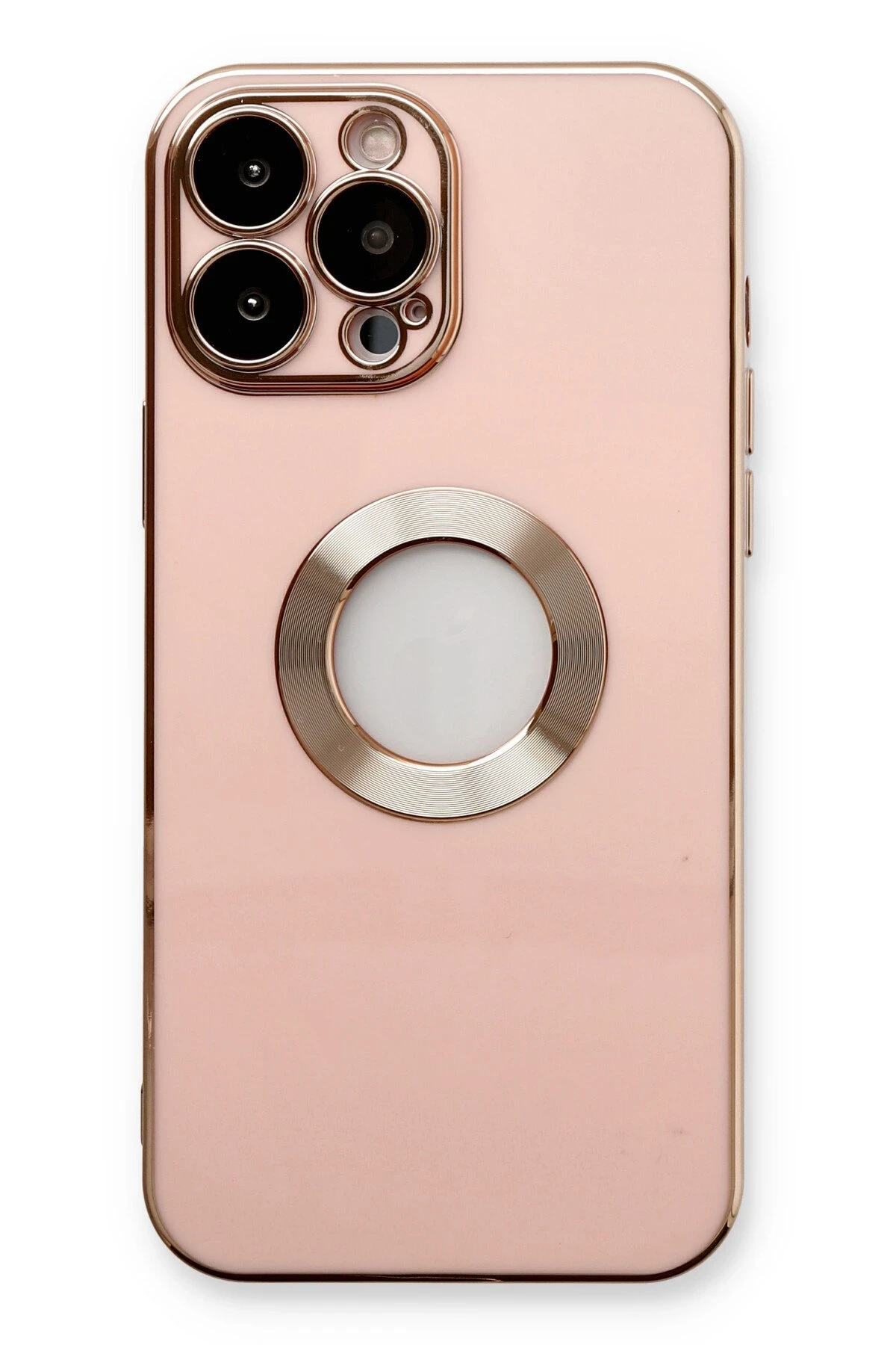 Newface iPhone 13 Pro Max Kılıf Store Silikon - Pembe