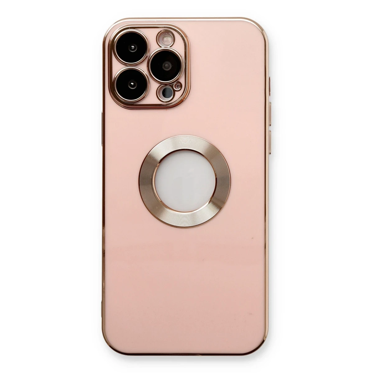 Newface Apple iPhone 13 Pro Max Kılıf Store Silikon - Pembe
