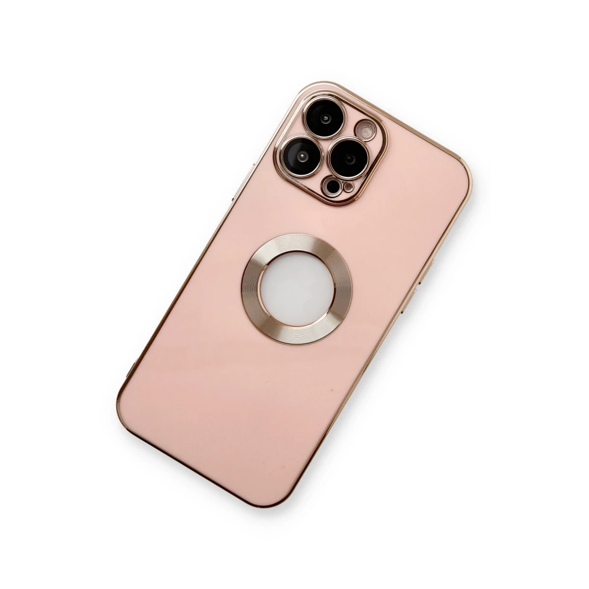 Newface Apple iPhone 13 Pro Max Kılıf Store Silikon - Pembe