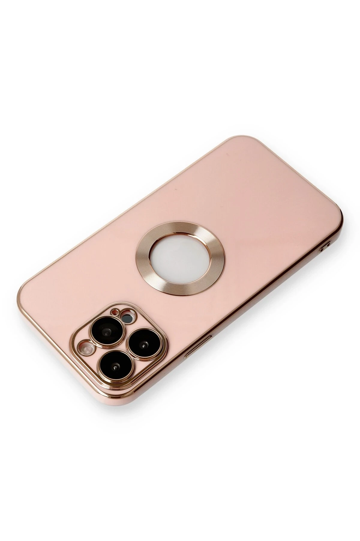 Newface iPhone 13 Pro Max Kılıf Store Silikon - Pembe