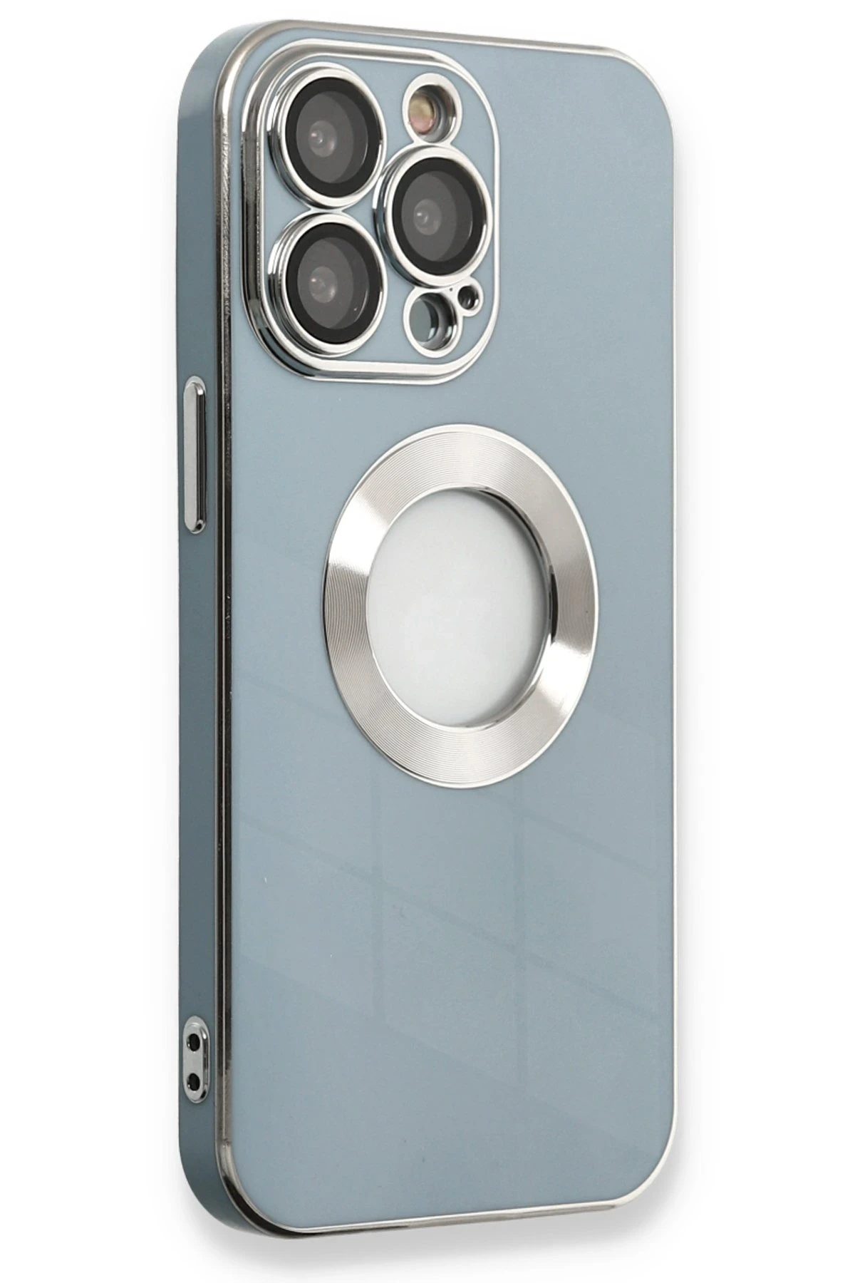 Newface iPhone 13 Pro Max Kılıf Store Silikon - Sierra Blue