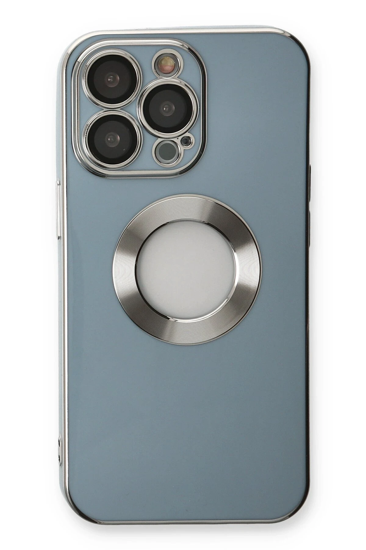 Newface iPhone 13 Pro Max Kılıf Store Silikon - Sierra Blue