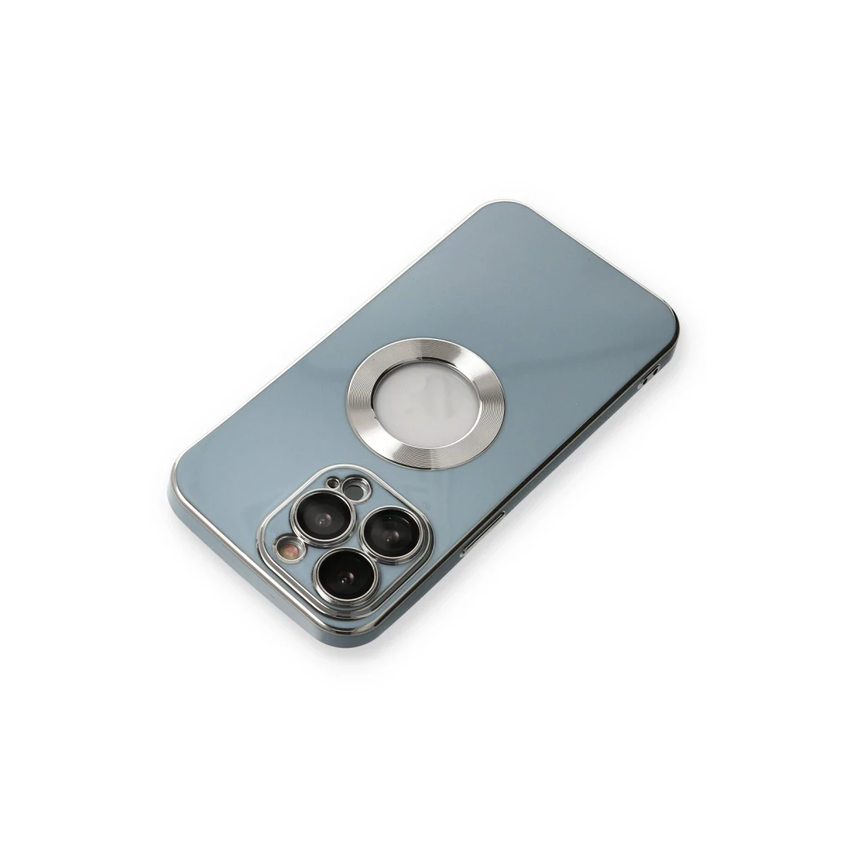 Newface Apple iPhone 13 Pro Max Kılıf Store Silikon - Sierra Blue