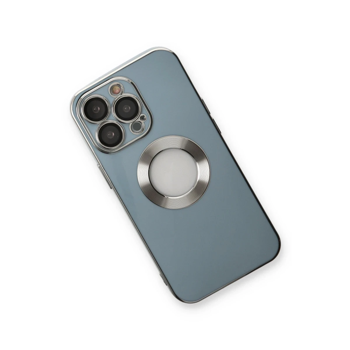 Newface Apple iPhone 13 Pro Max Kılıf Store Silikon - Sierra Blue