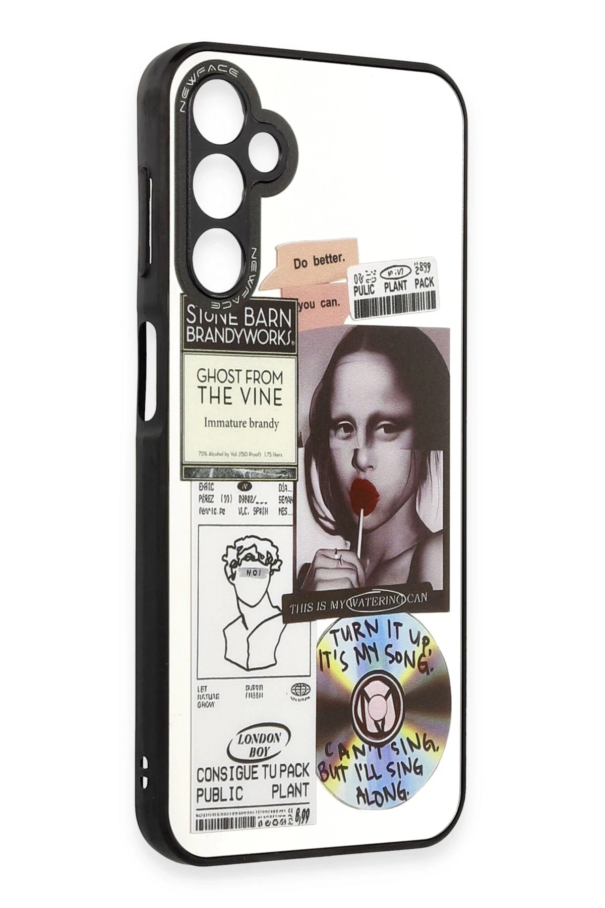 Newface Samsung Galaxy A14 4G Kılıf Mirror Desenli Kapak - Mirror - 2