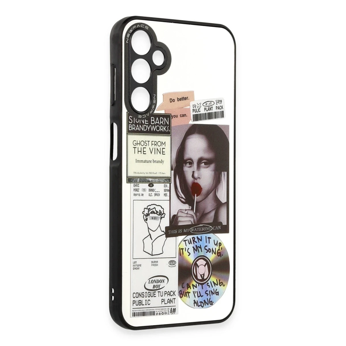 Newface Samsung Galaxy A14 4G Kılıf Mirror Desenli Kapak - Mirror - 2