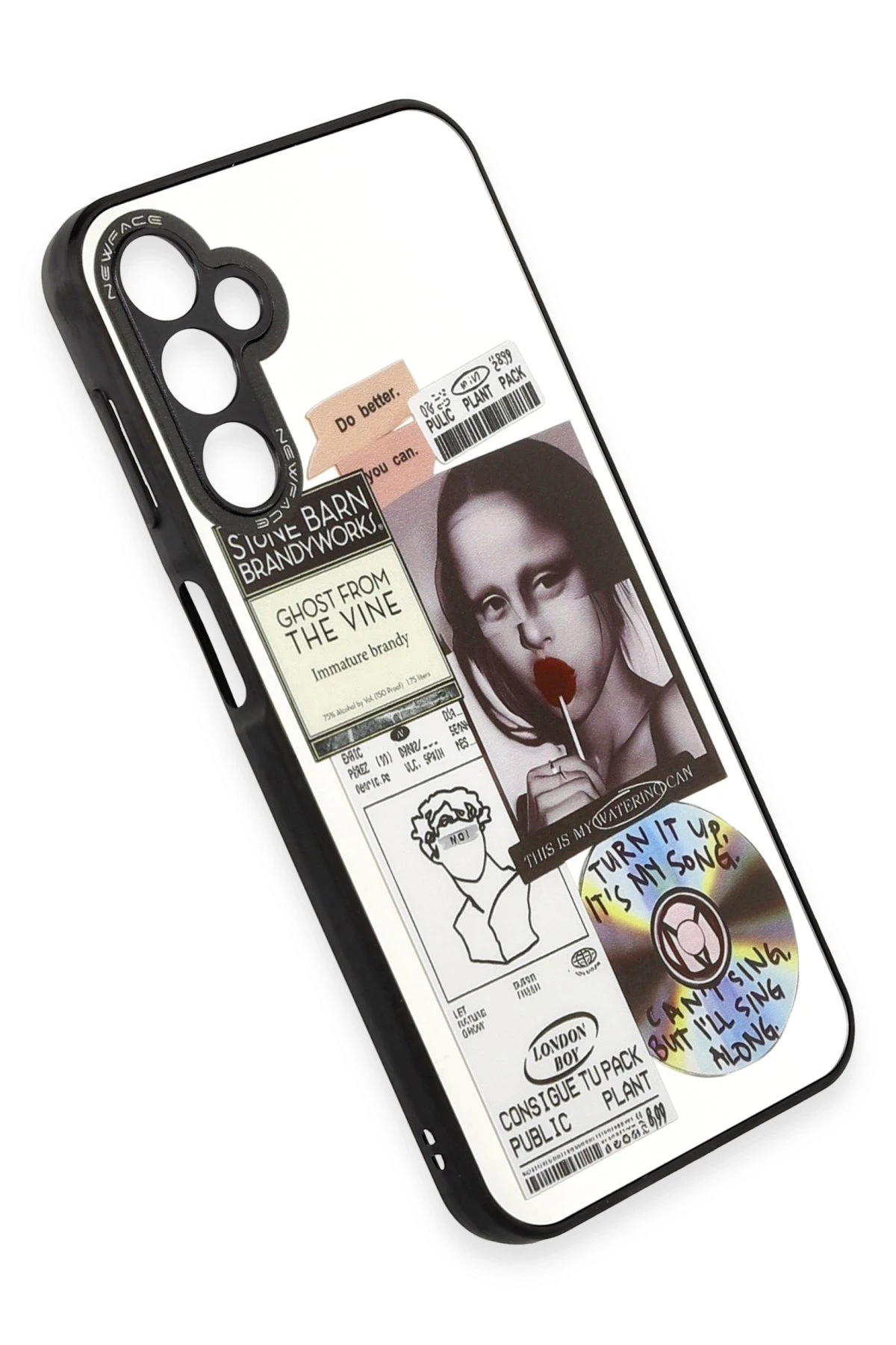 Newface Samsung Galaxy A14 4G Kılıf Mirror Desenli Kapak - Mirror - 2