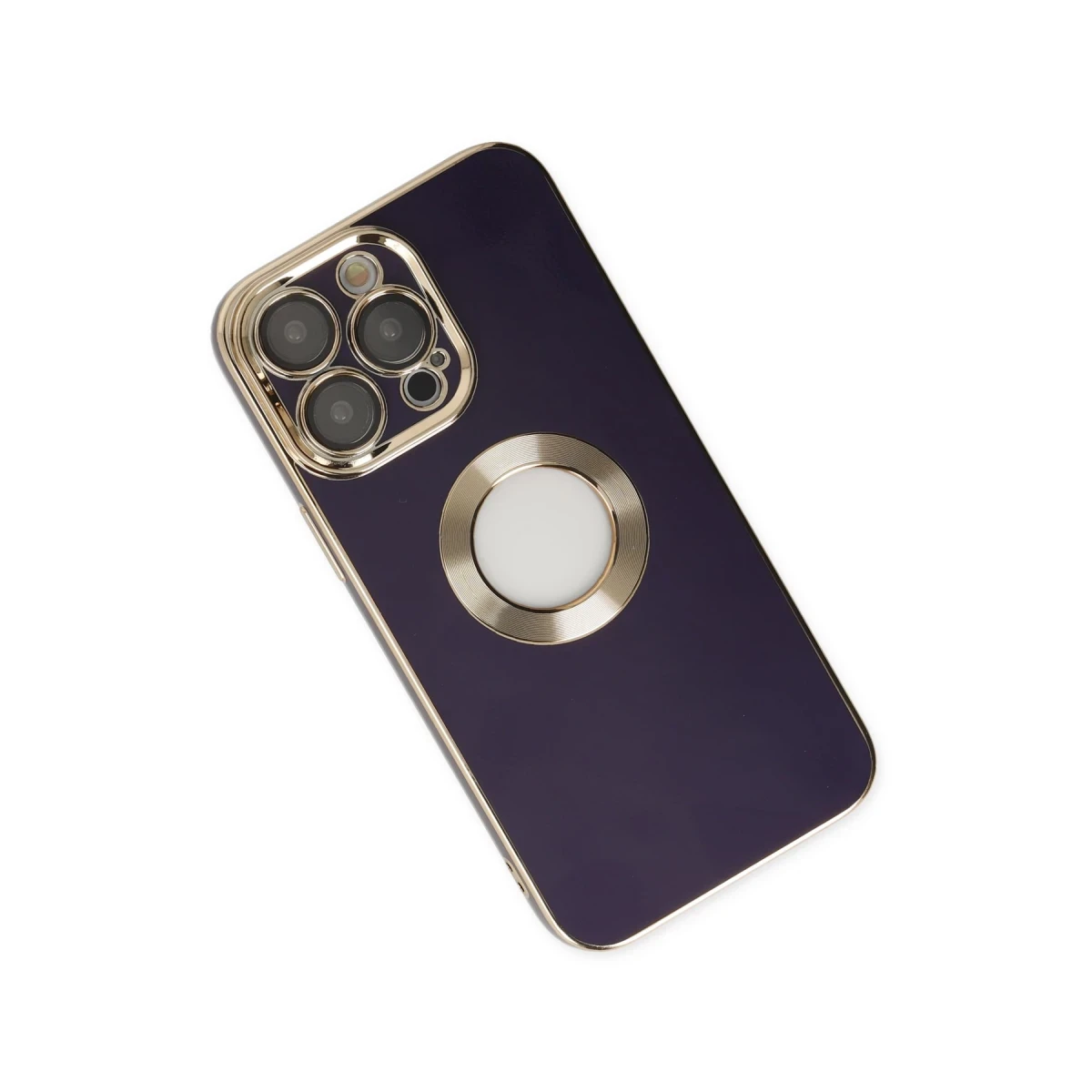 Newface Apple iPhone 13 Pro Max Kılıf Store Silikon - Derin Mor