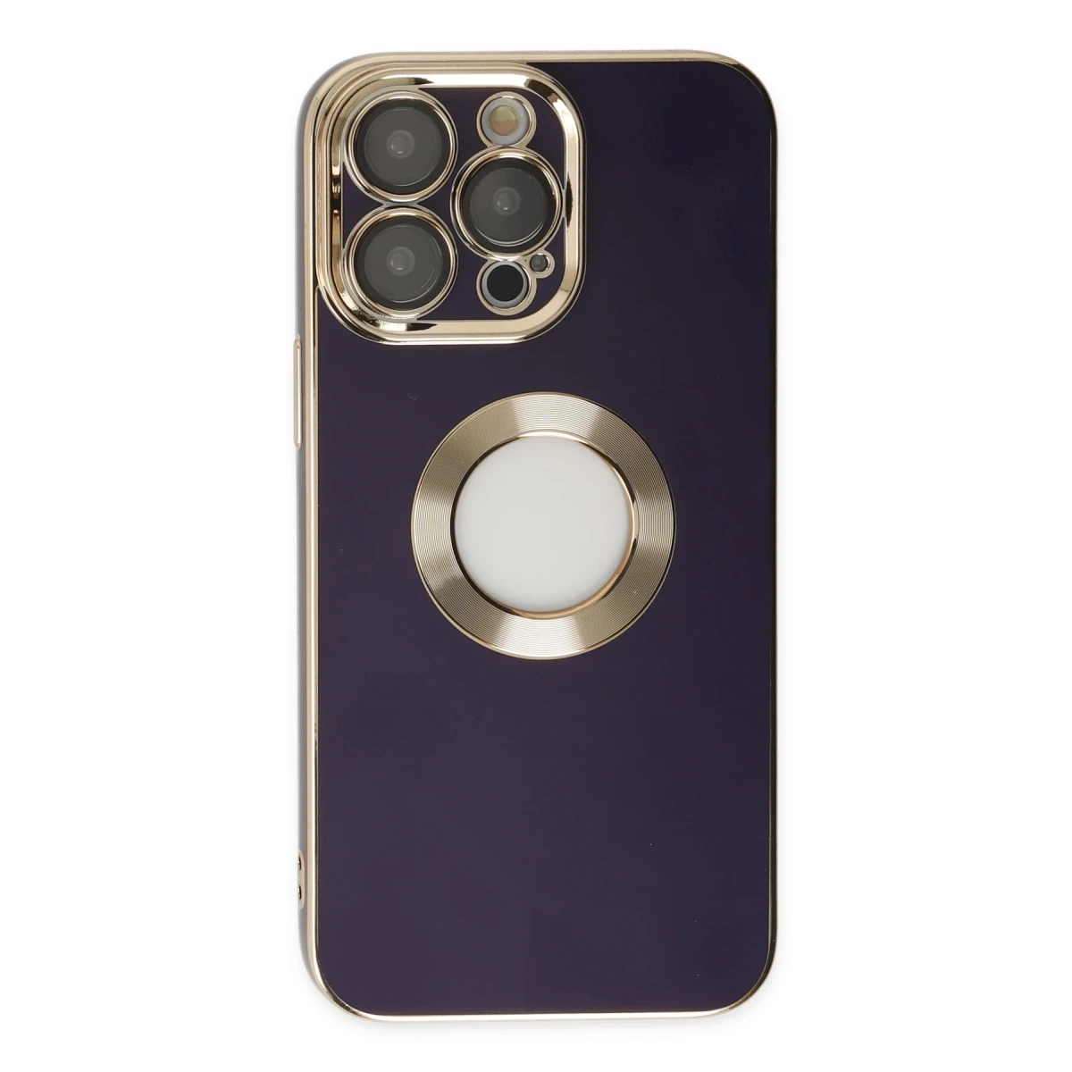 Newface Apple iPhone 13 Pro Max Kılıf Store Silikon - Derin Mor
