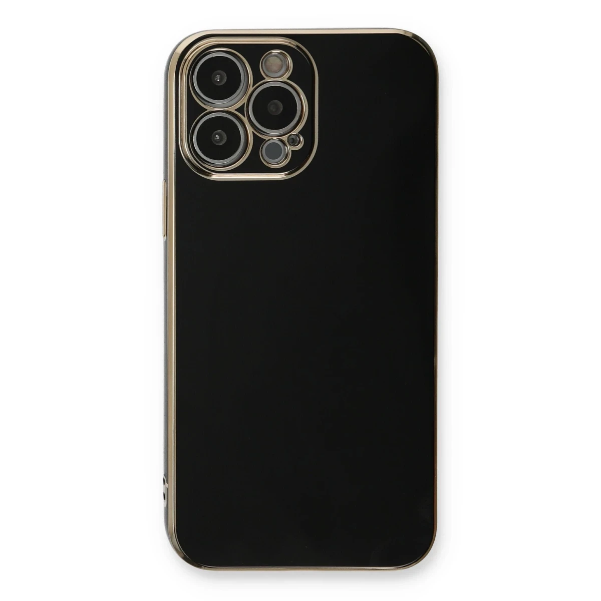 Newface Apple iPhone 13 Pro Max Kılıf Volet Silikon - Siyah