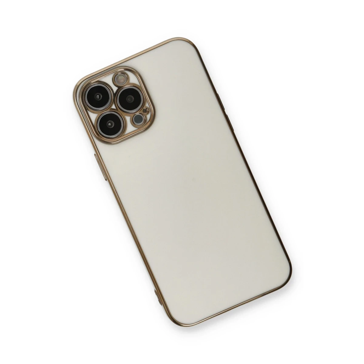 Newface Apple iPhone 13 Pro Max Kılıf Volet Silikon - Beyaz