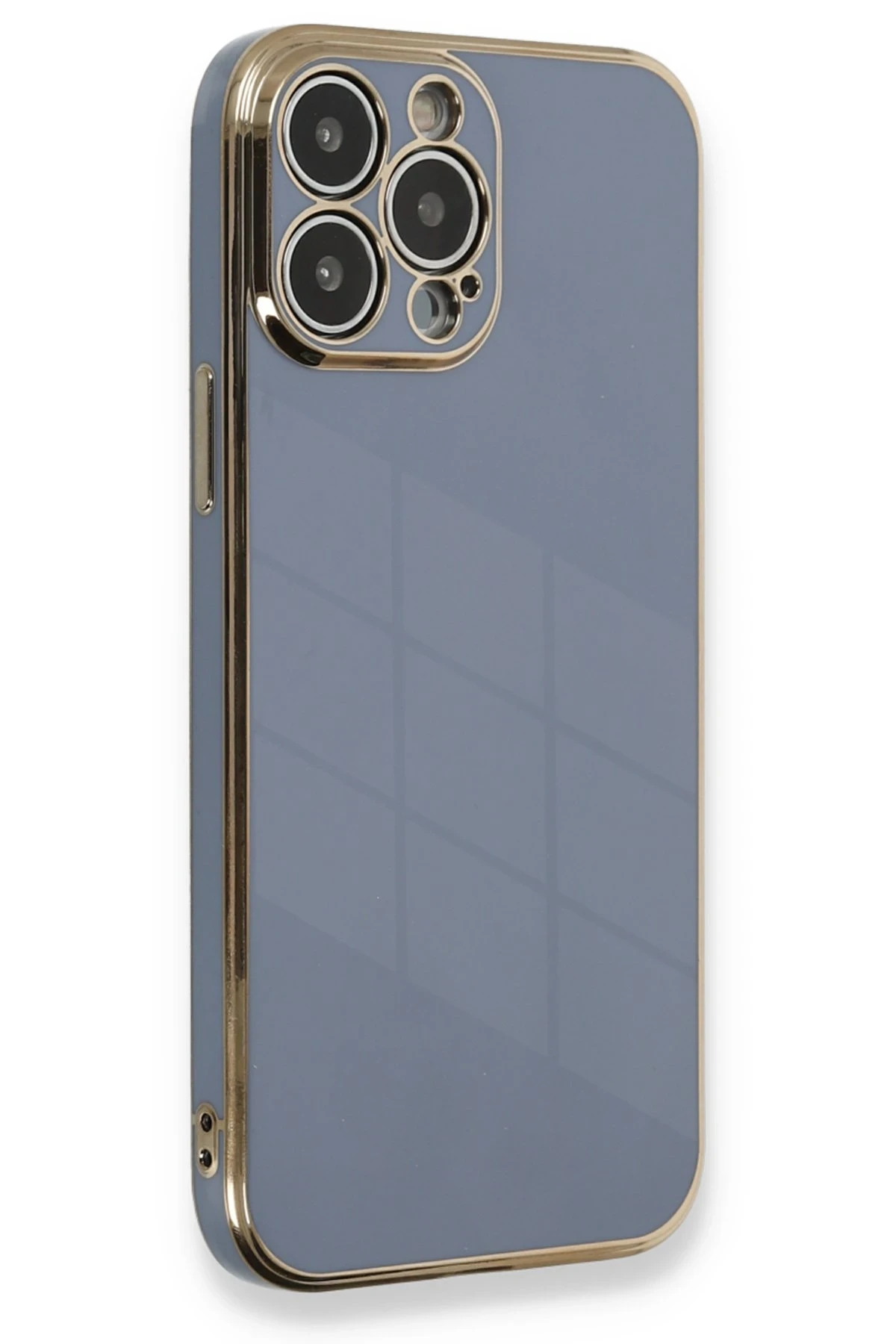 Newface iPhone 13 Pro Max Kılıf Volet Silikon - Mavi