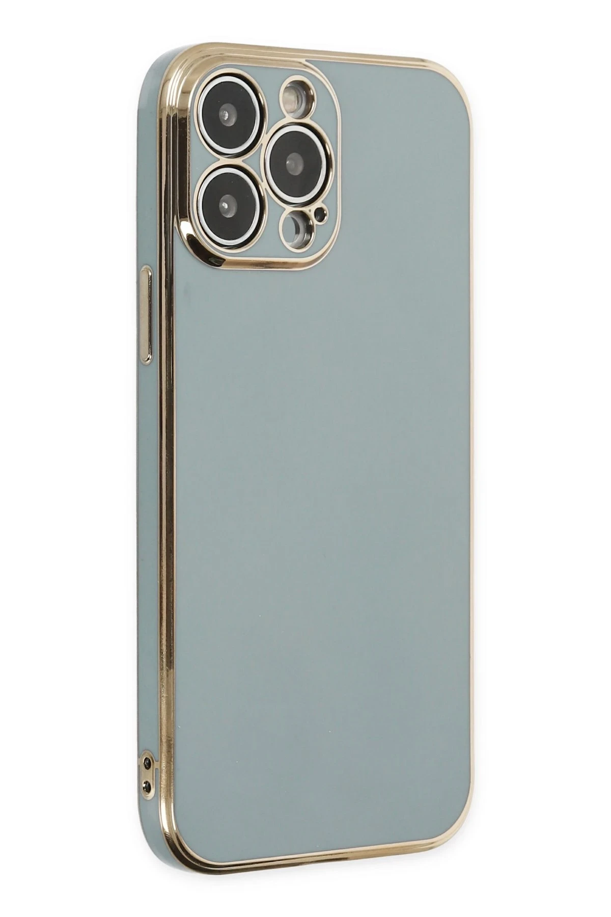 Newface iPhone 13 Pro Max Kılıf Volet Silikon - Açık Yeşil