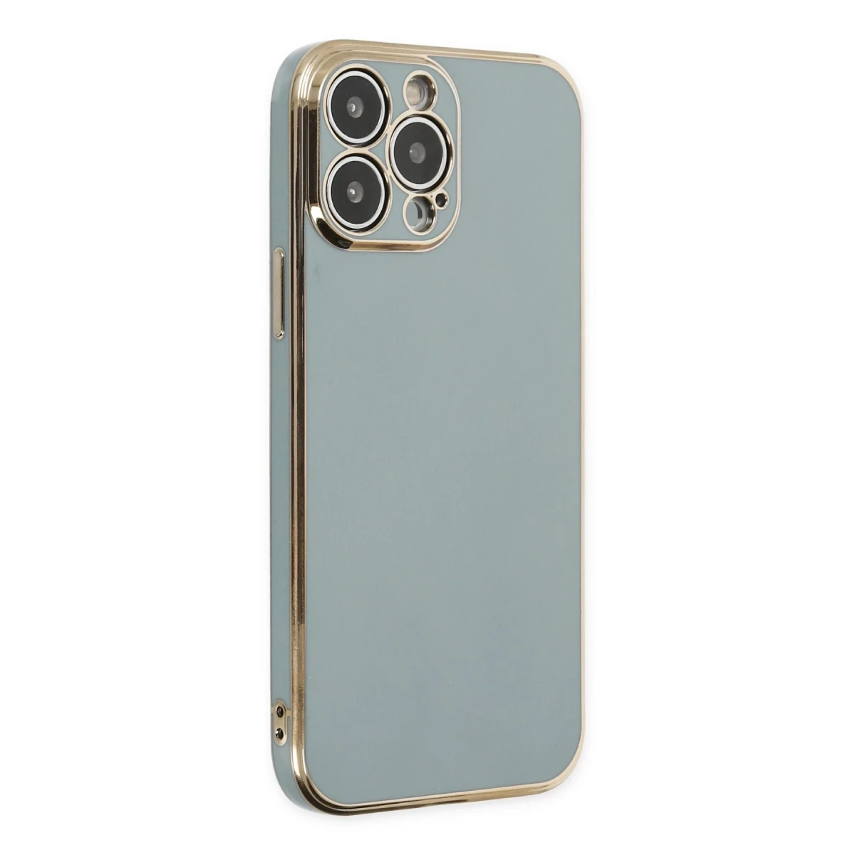 Newface Apple iPhone 13 Pro Max Kılıf Volet Silikon - Açık Yeşil
