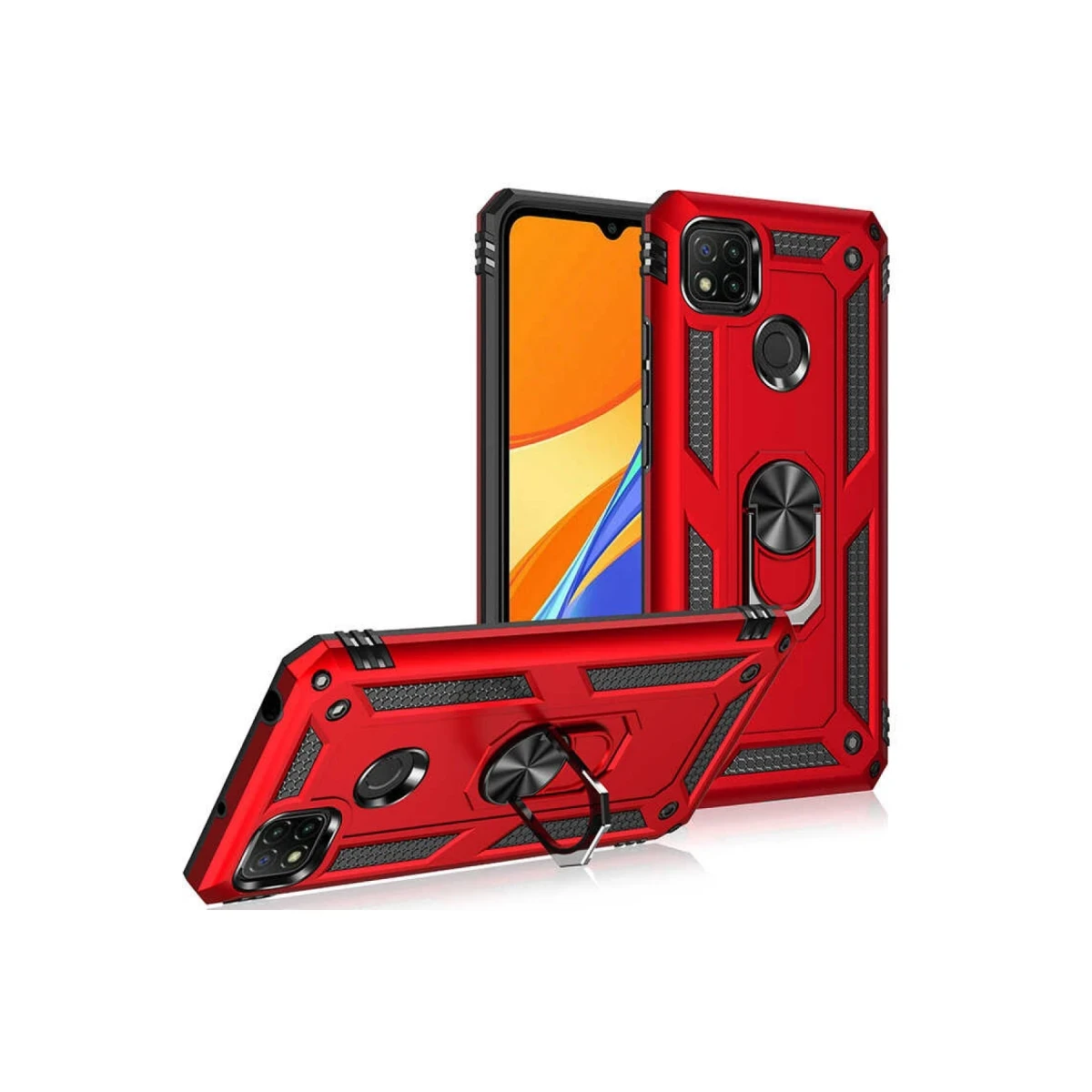 Newface Xiaomi Redmi 9C Kılıf Sofya Yüzüklü Silikon Kapak - Siyah — görsel 10