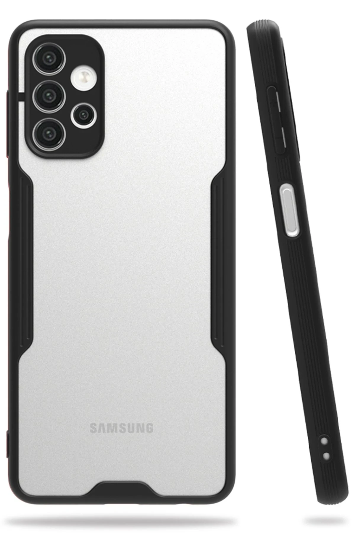 Newface Samsung Galaxy A52 Kılıf Platin Silikon - Siyah