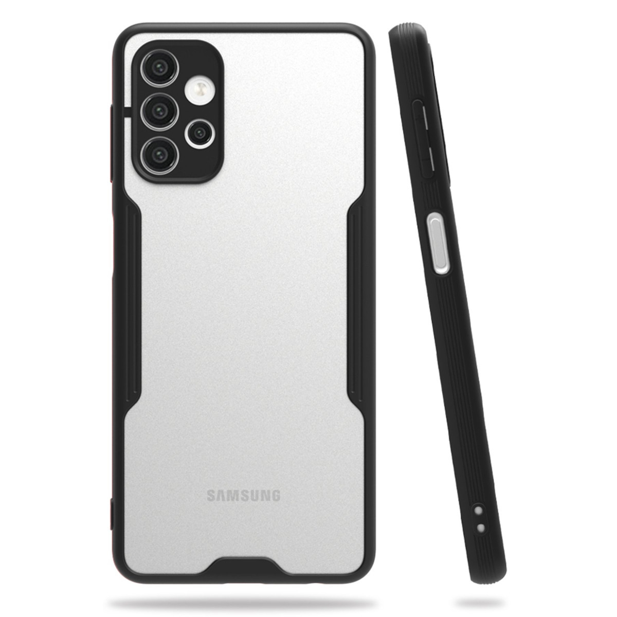 Newface Samsung Galaxy A52 Kılıf Platin Silikon - Siyah — görsel 3