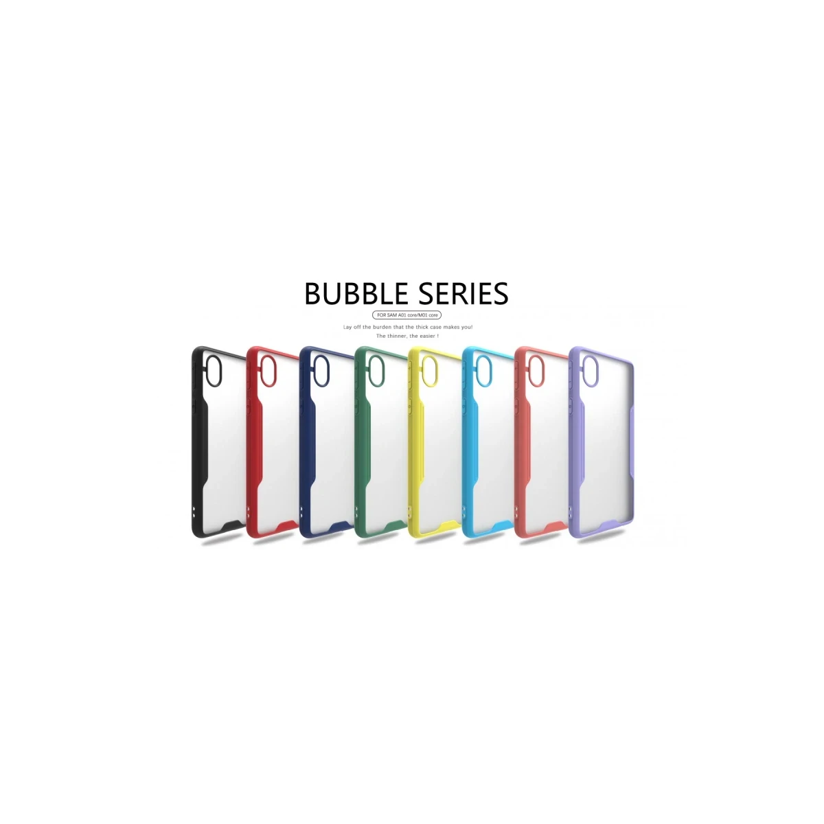 Newface Samsung Galaxy A01 Core Kılıf Platin Silikon - Siyah — görsel 6