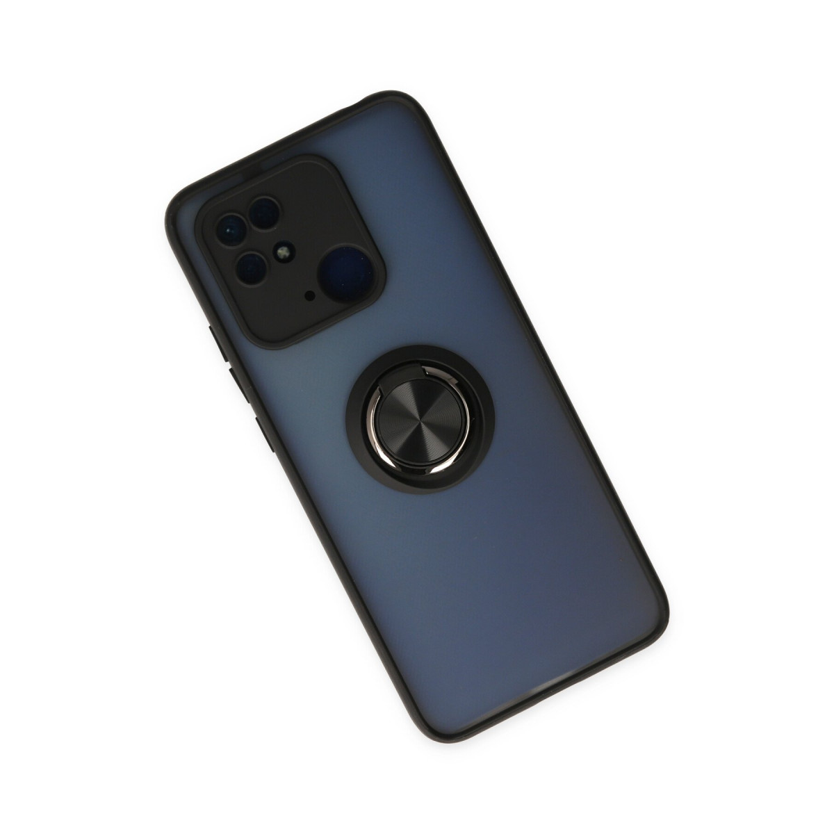 Newface Xiaomi Redmi 10C Kılıf Montreal Yüzüklü Silikon Kapak - Siyah — görsel 8