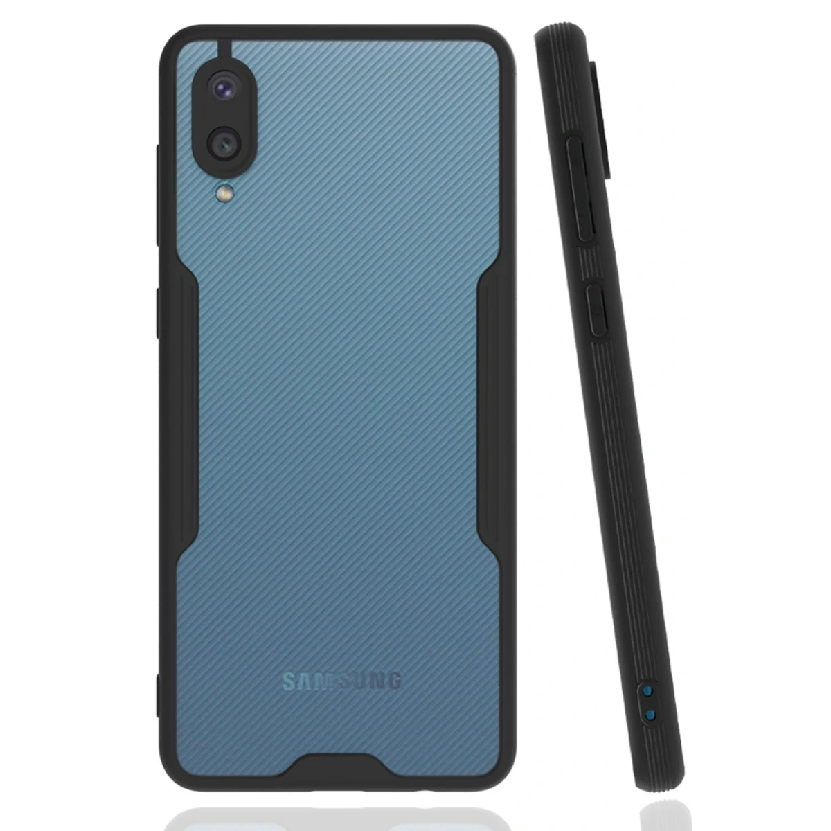 Newface Samsung Galaxy A02 Kılıf Platin Silikon - Siyah — görsel 4