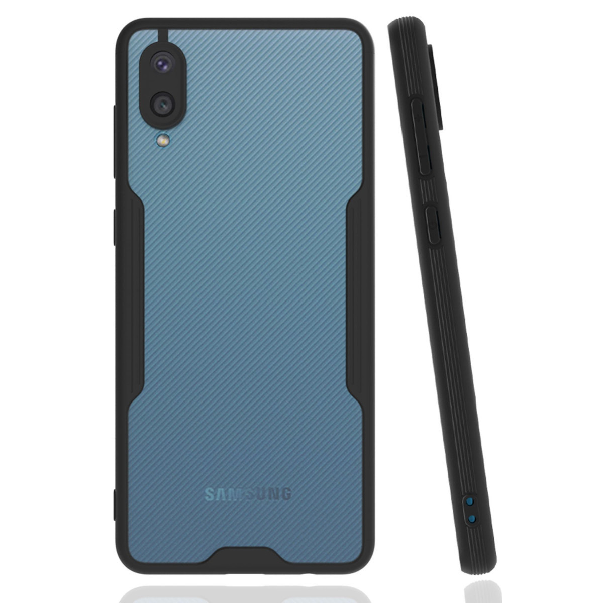 Newface Samsung Galaxy A02 Kılıf Platin Silikon - Siyah — görsel 7