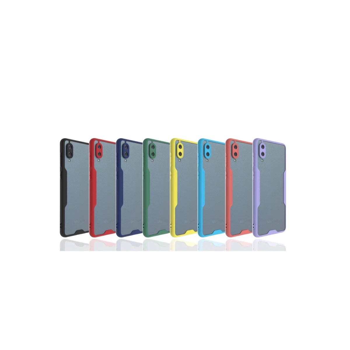 Newface Samsung Galaxy A02 Kılıf Platin Silikon - Siyah — görsel 5