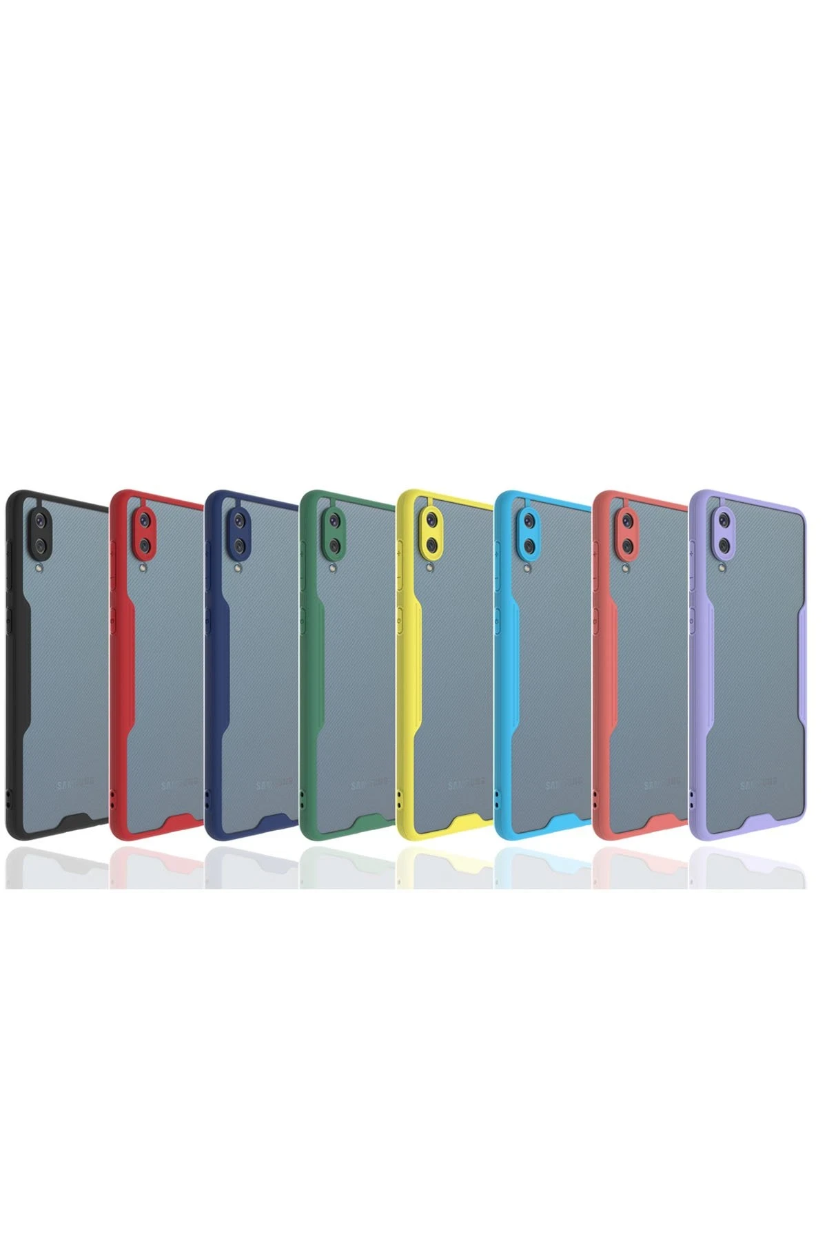 Newface Samsung Galaxy A02 Kılıf Platin Silikon - Sarı