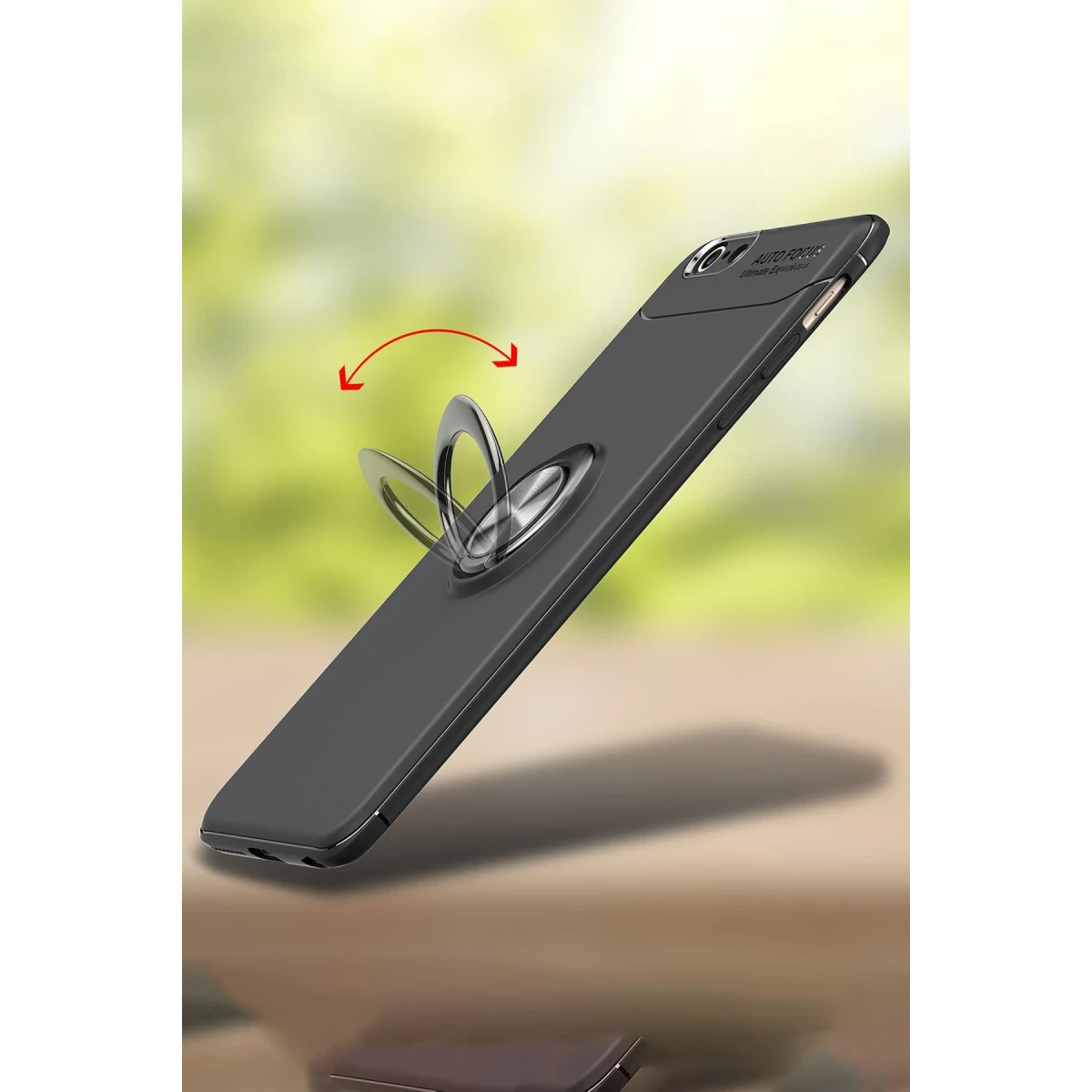 Newface Apple iPhone 6 Kılıf Range Yüzüklü Silikon - Kırmızı — görsel 10