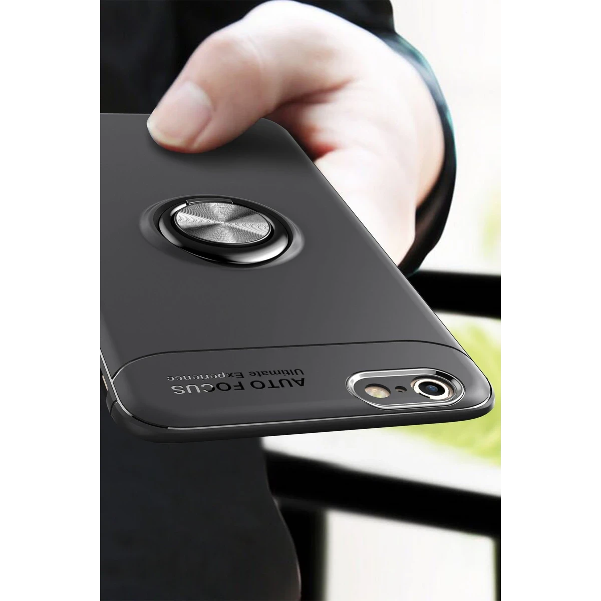 Newface Apple iPhone 6 Kılıf Range Yüzüklü Silikon - Kırmızı — görsel 11