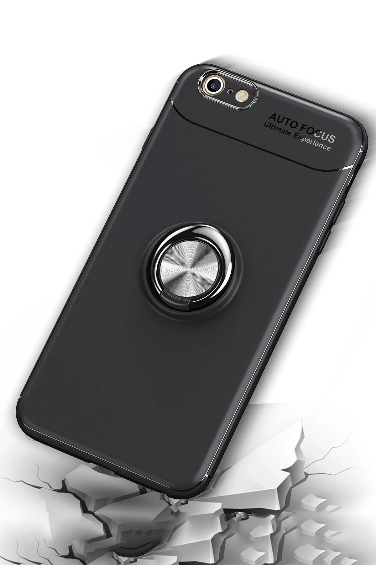Newface Apple iPhone 6 Kılıf Range Yüzüklü Silikon - Kırmızı — görsel 7